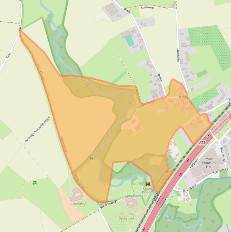 Kaart van postcodegebied 6071PE.