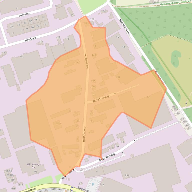 Kaart van postcodegebied 6071PS.