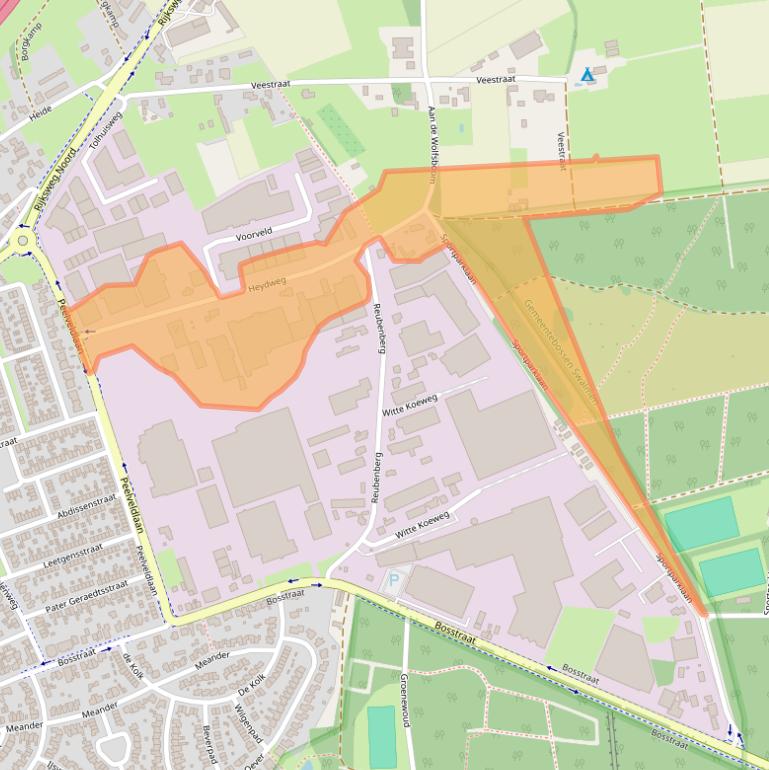 Kaart van postcodegebied 6071PT.