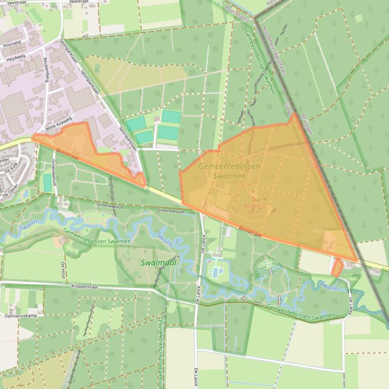 Kaart van postcodegebied 6071PX.