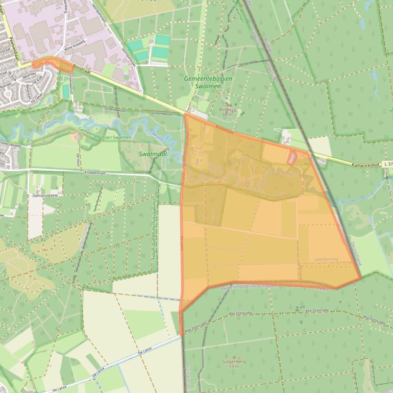 Kaart van postcodegebied 6071PZ.