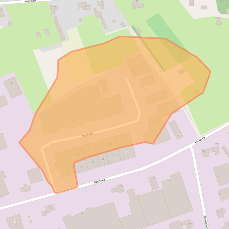 Kaart van postcodegebied 6071RE.