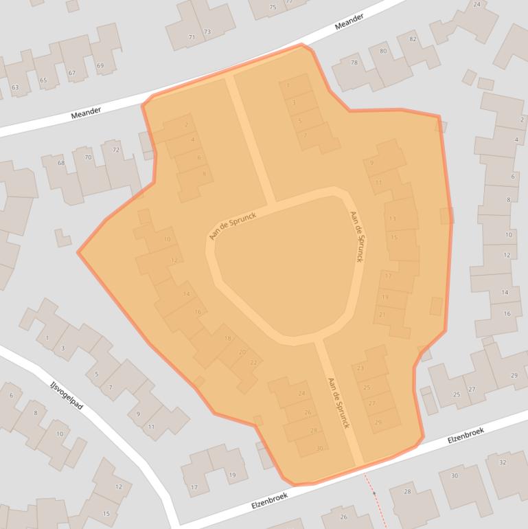 Kaart van postcodegebied 6071SM.