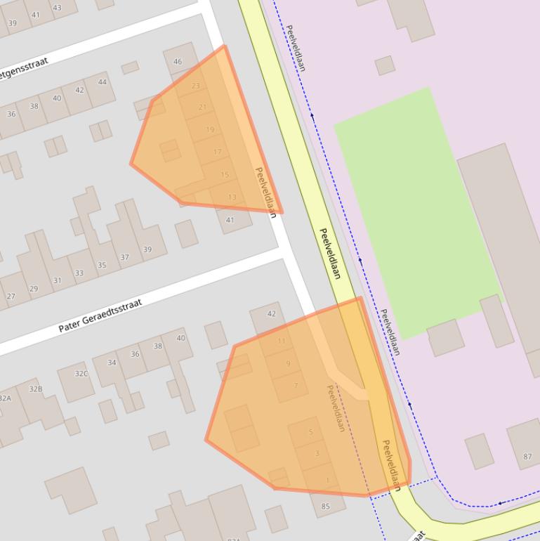 Kaart van postcodegebied 6071TS.