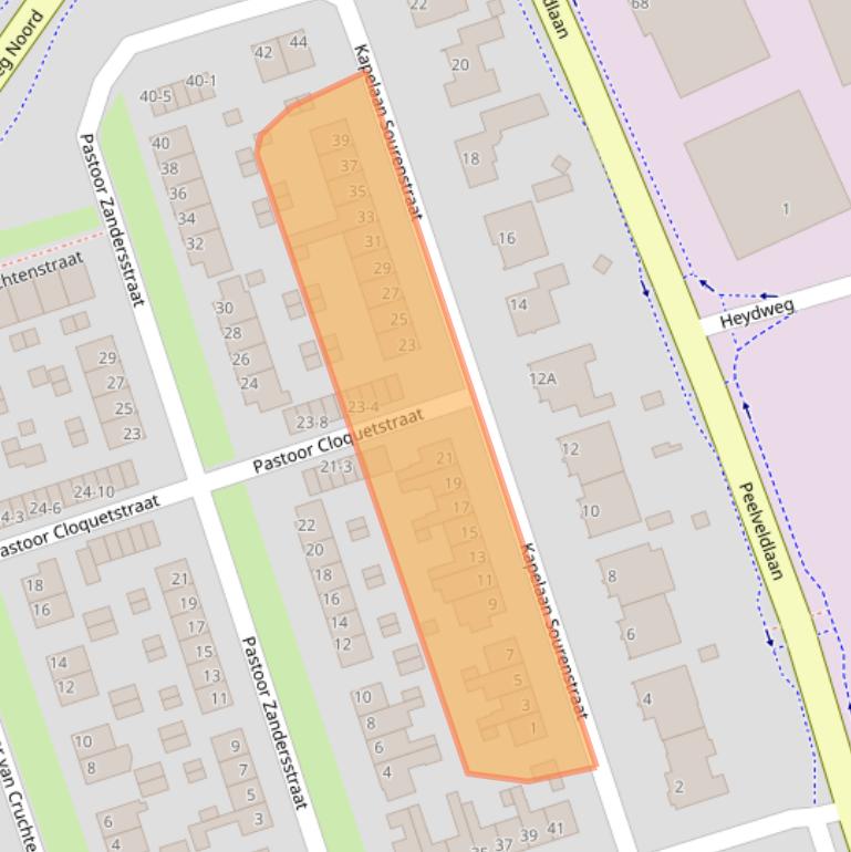 Kaart van postcodegebied 6071TX.