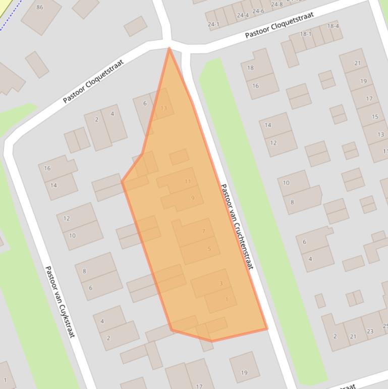 Kaart van postcodegebied 6071VD.