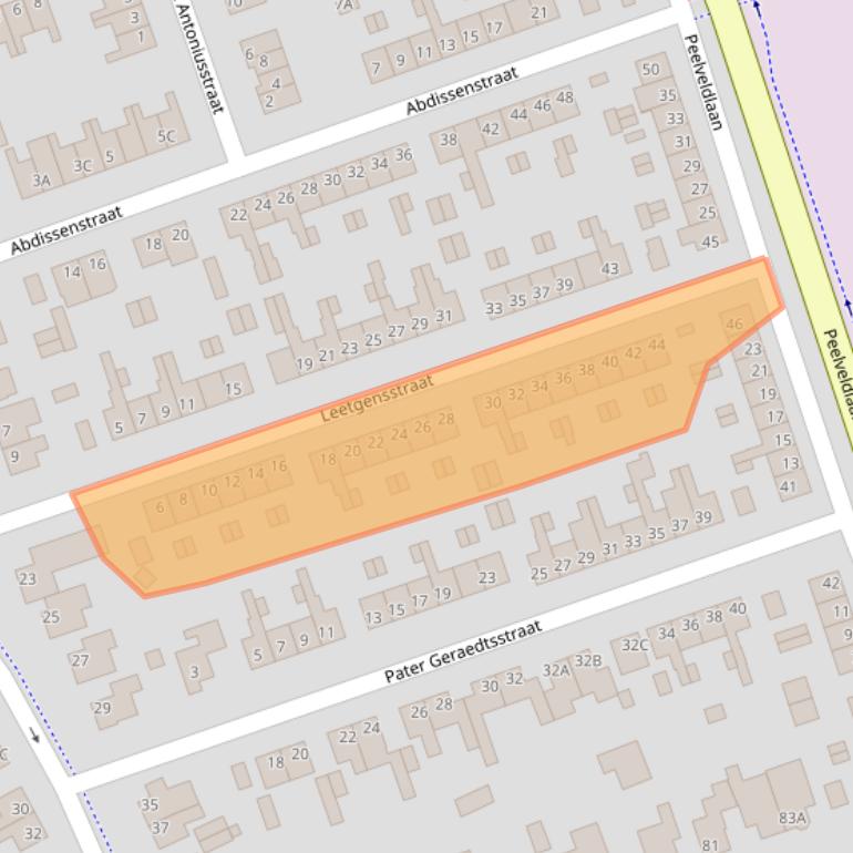 Kaart van postcodegebied 6071VT.