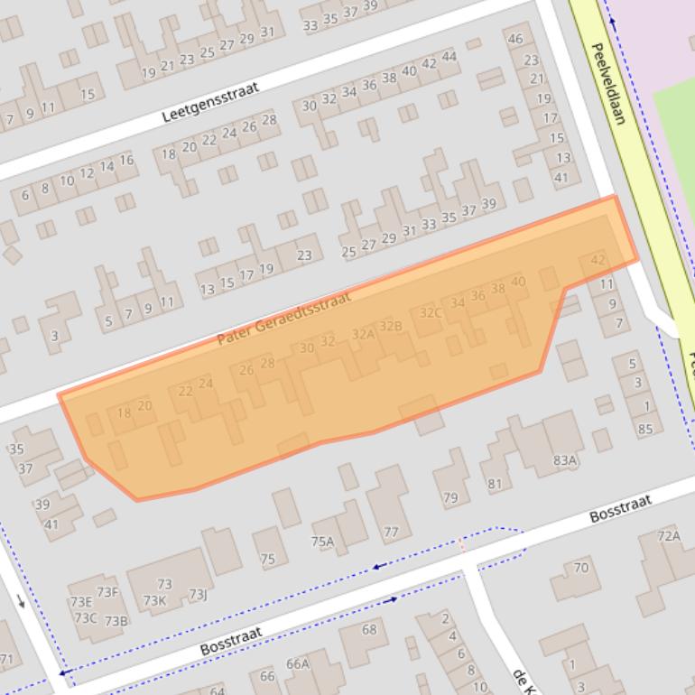 Kaart van postcodegebied 6071VW.