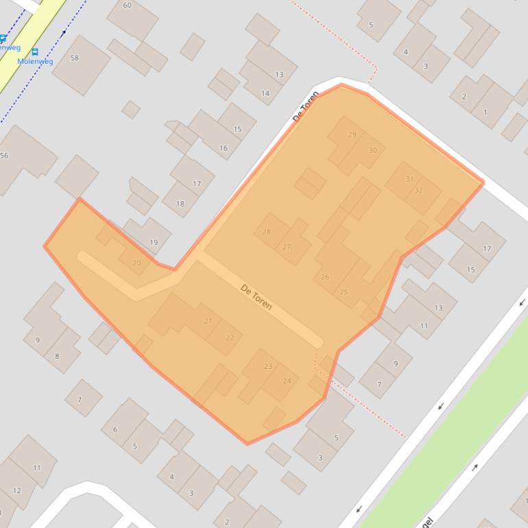 Kaart van postcodegebied 6071XK.