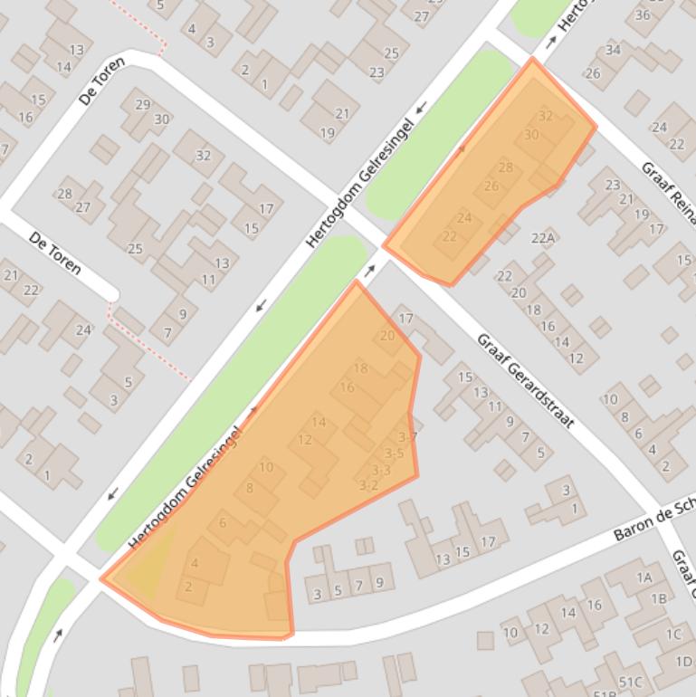 Kaart van postcodegebied 6071XN.