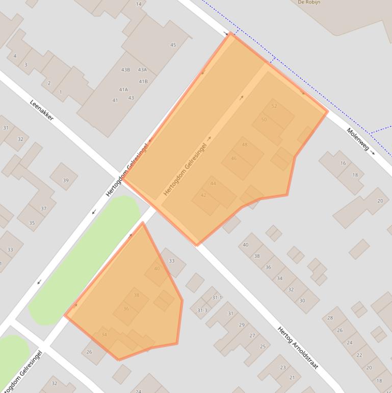 Kaart van postcodegebied 6071XP.