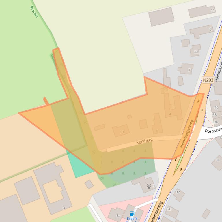 Kaart van postcodegebied 6074AB.