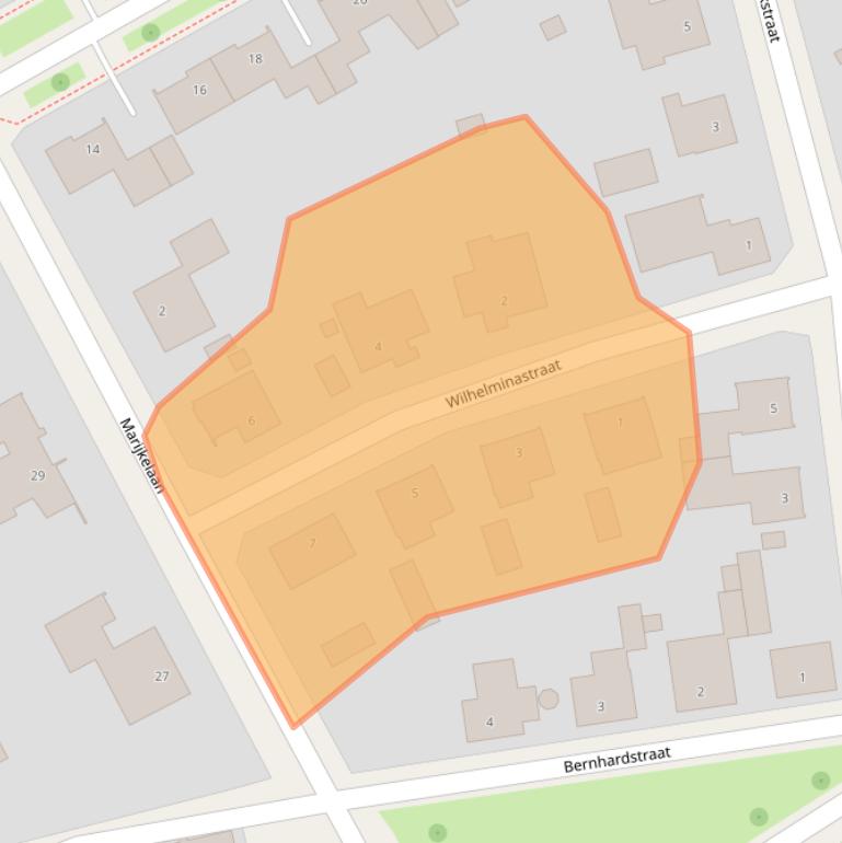 Kaart van postcodegebied 6074BD.