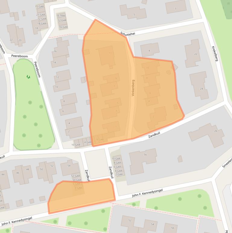 Kaart van postcodegebied 6074DL.