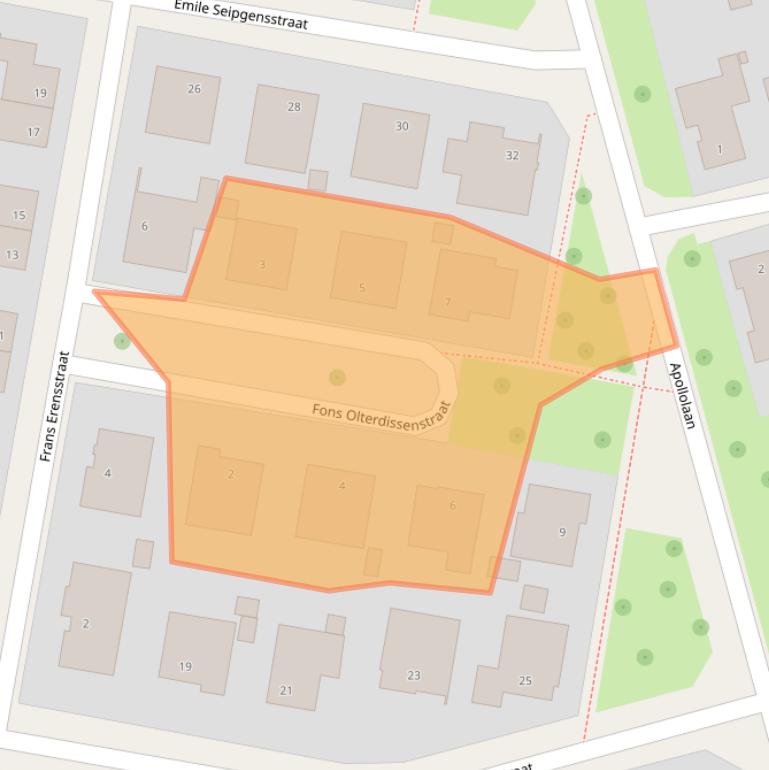 Kaart van postcodegebied 6074ED.