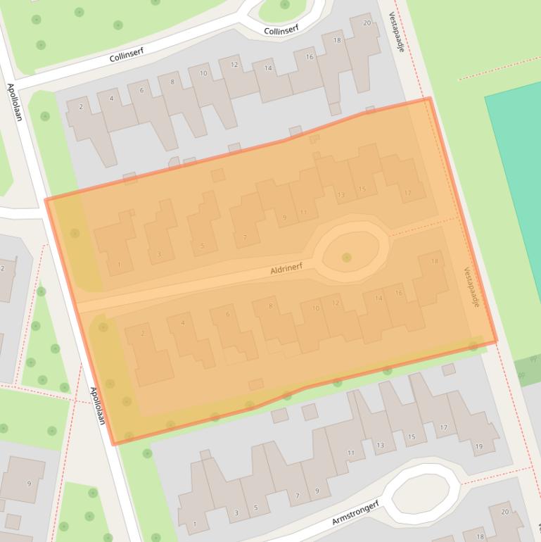 Kaart van postcodegebied 6074ER.