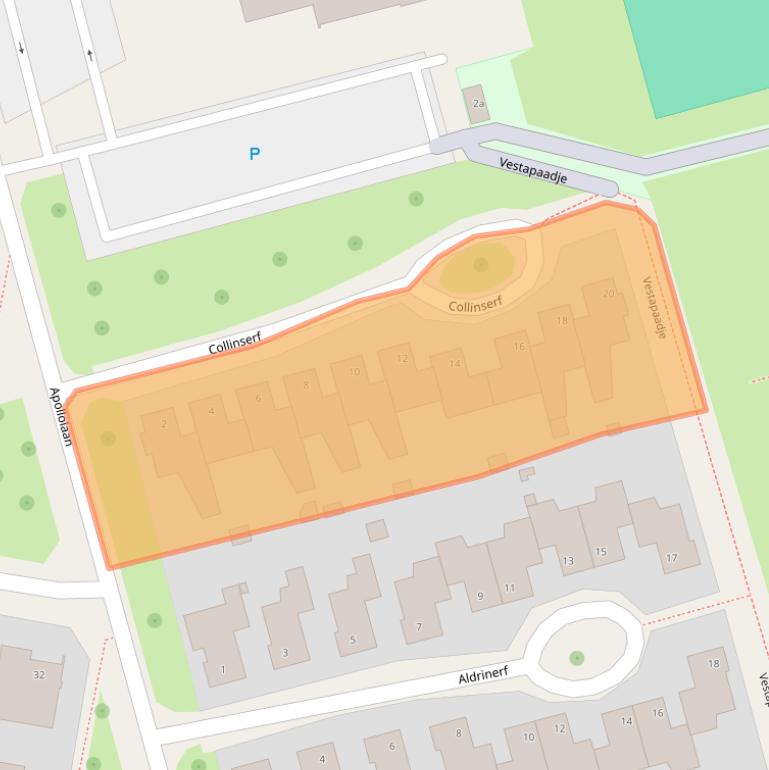 Kaart van postcodegebied 6074EW.