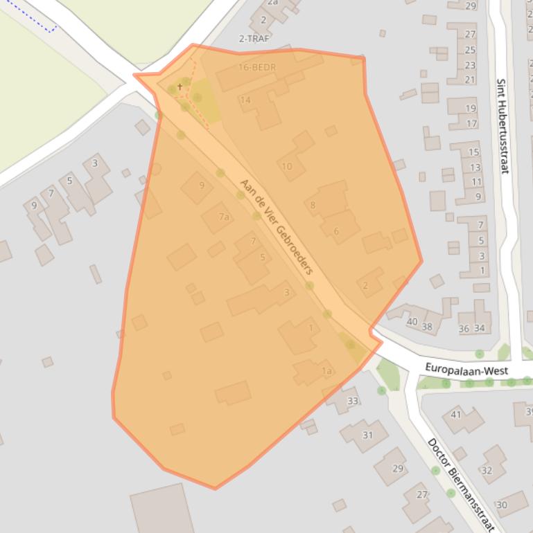 Kaart van postcodegebied 6075AT.