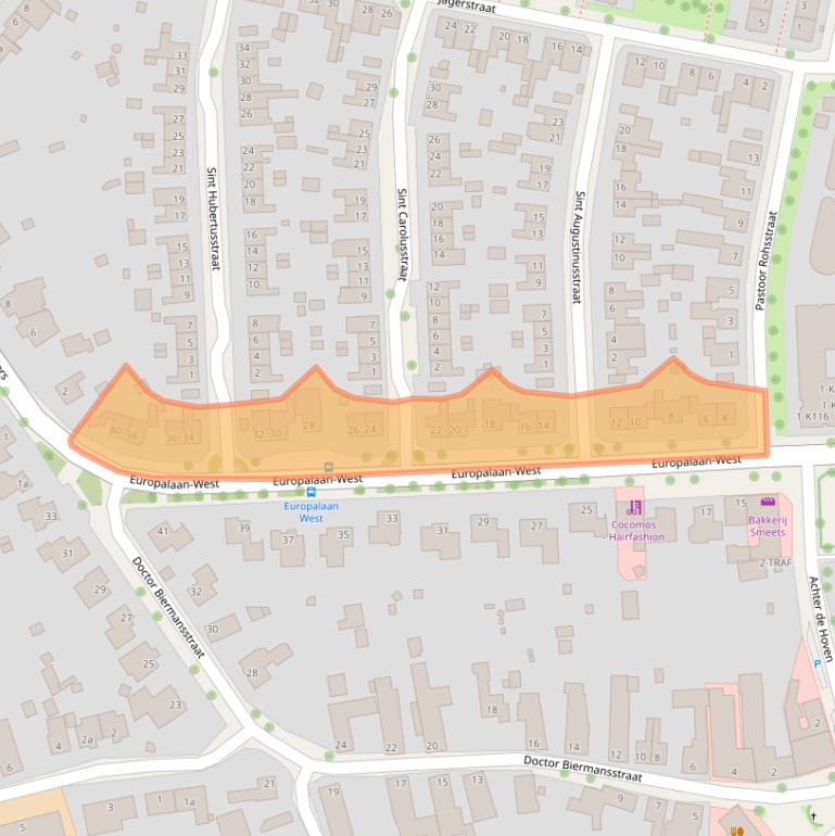 Kaart van postcodegebied 6075AW.
