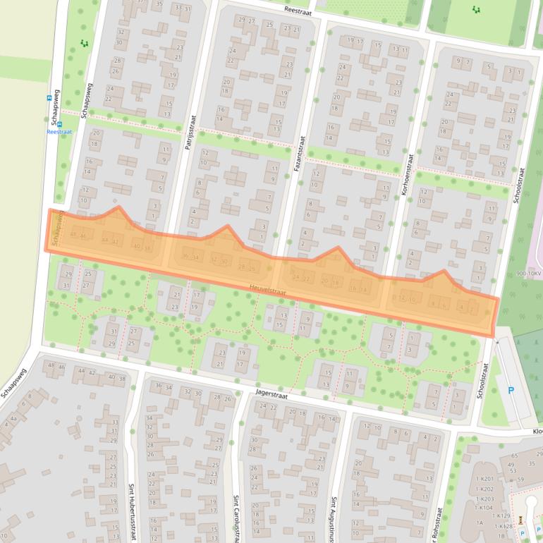 Kaart van postcodegebied 6075BK.