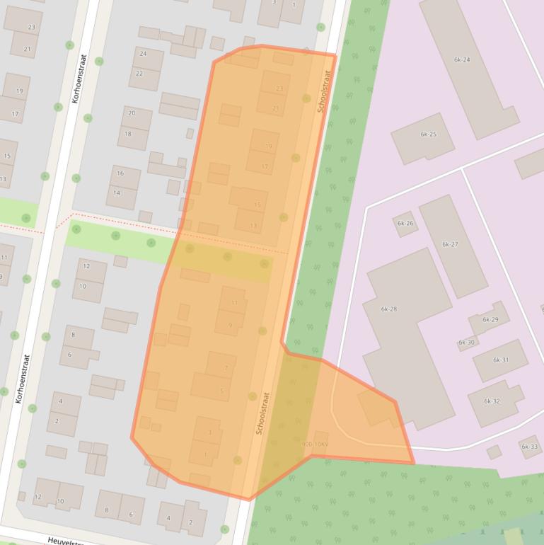 Kaart van postcodegebied 6075BT.