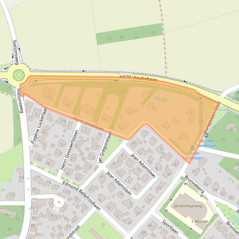 Kaart van postcodegebied 6075CH.