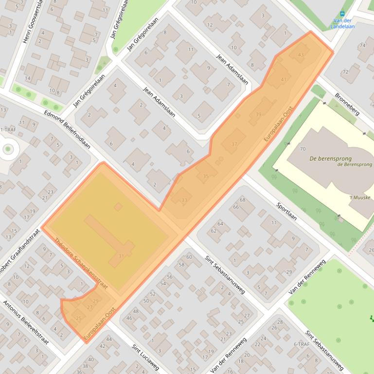 Kaart van postcodegebied 6075EB.