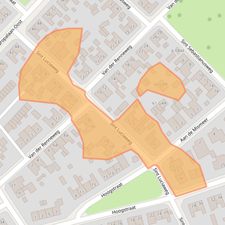 Kaart van postcodegebied 6075EK.