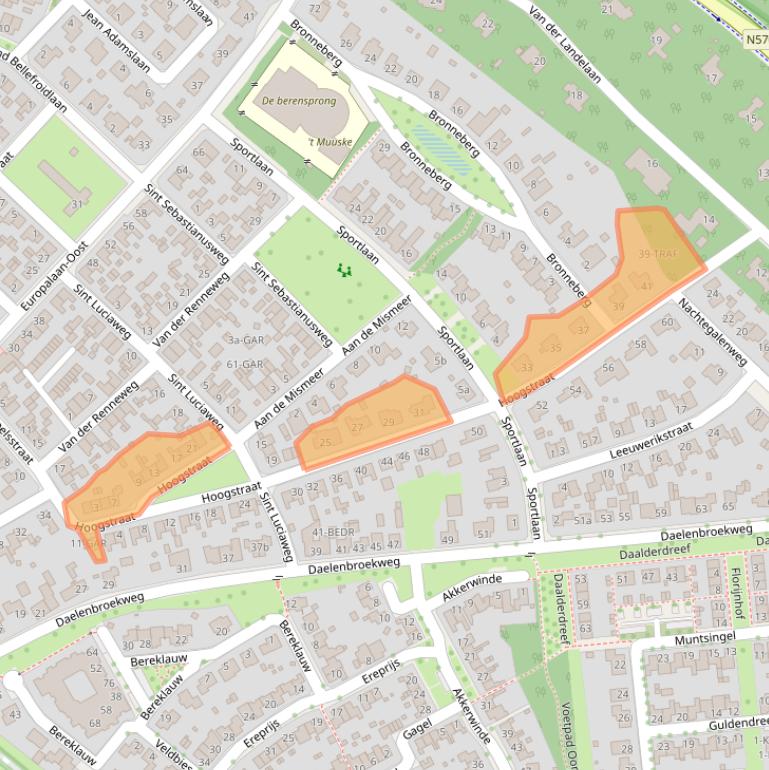 Kaart van postcodegebied 6075EM.