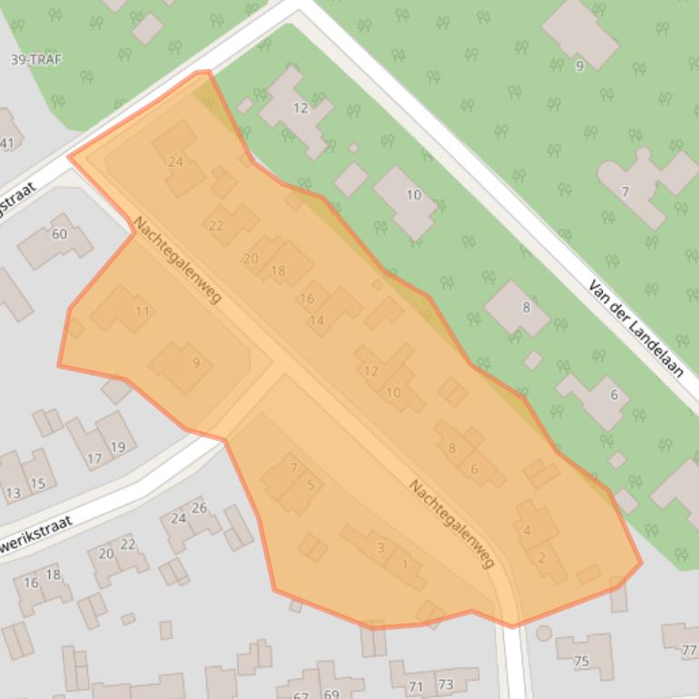 Kaart van postcodegebied 6075EX.