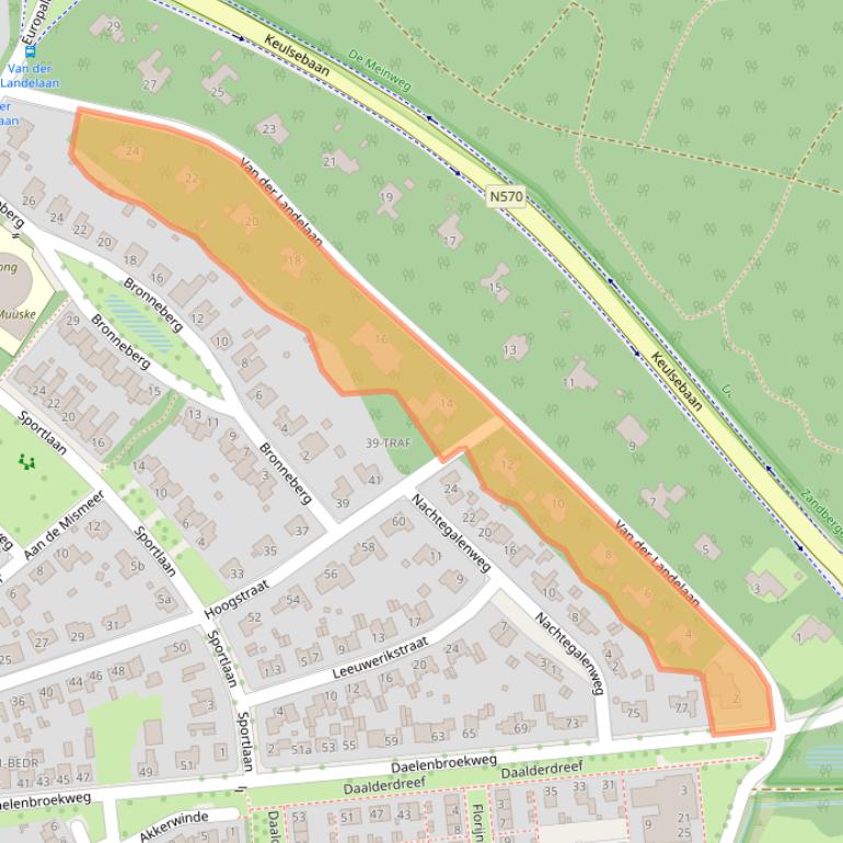 Kaart van postcodegebied 6075GB.