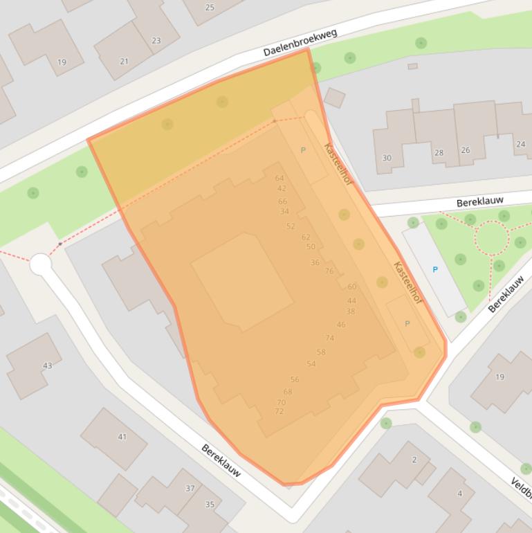 Kaart van postcodegebied 6075GC.