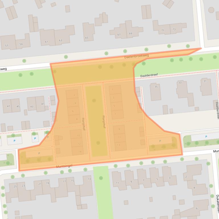 Kaart van postcodegebied 6075GT.