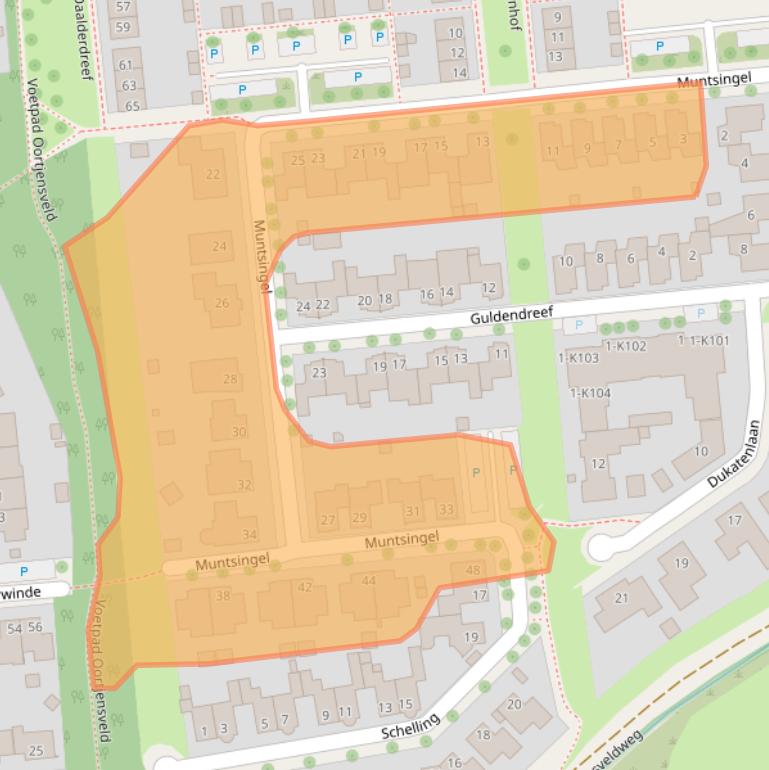 Kaart van postcodegebied 6075GV.