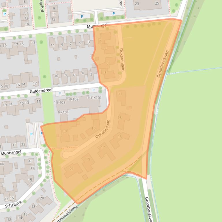 Kaart van postcodegebied 6075GX.