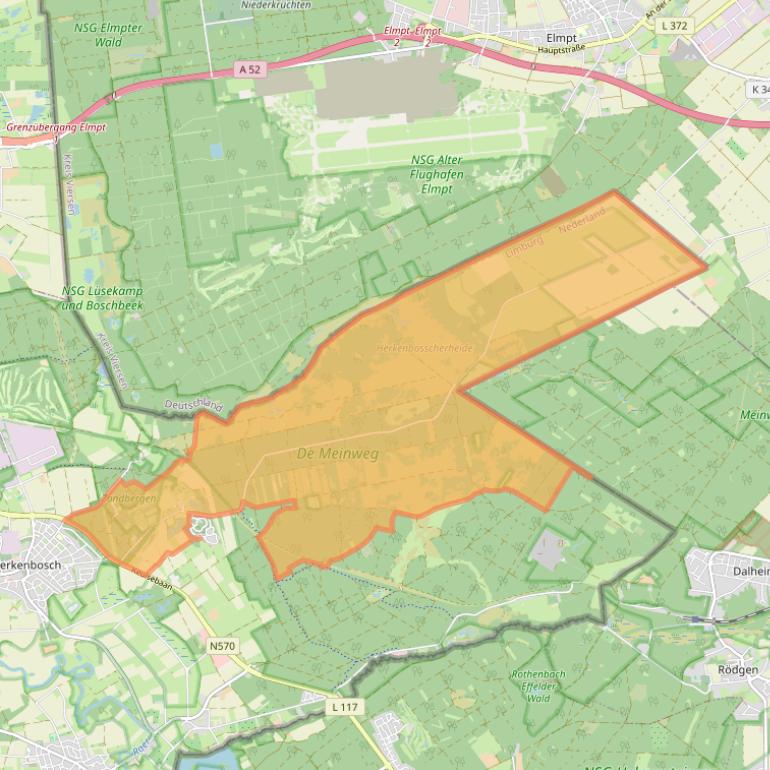 Kaart van postcodegebied 6075NA.