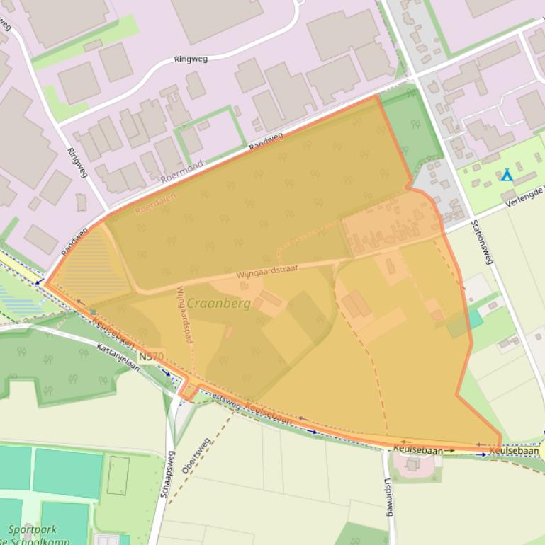 Kaart van postcodegebied 6075NC.