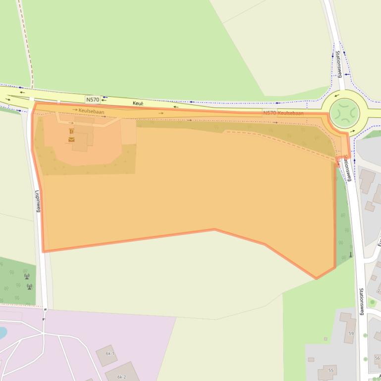 Kaart van postcodegebied 6075NH.