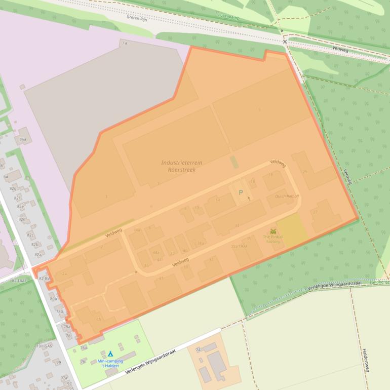 Kaart van postcodegebied 6075NL.