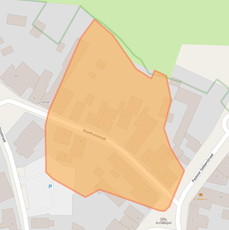 Kaart van postcodegebied 6077AD.