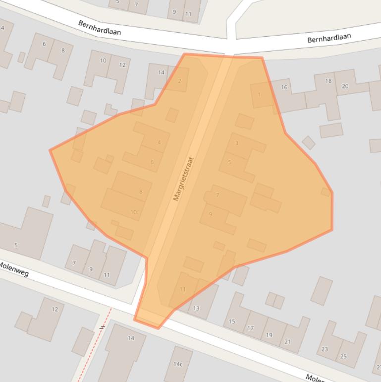 Kaart van postcodegebied 6077AV.