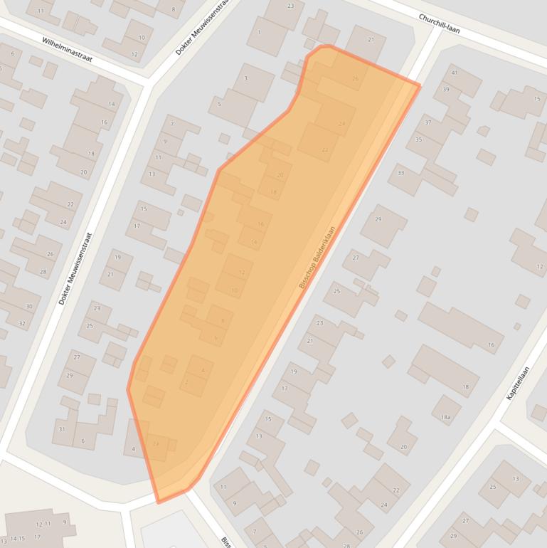 Kaart van postcodegebied 6077BN.