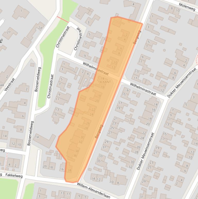 Kaart van postcodegebied 6077BT.