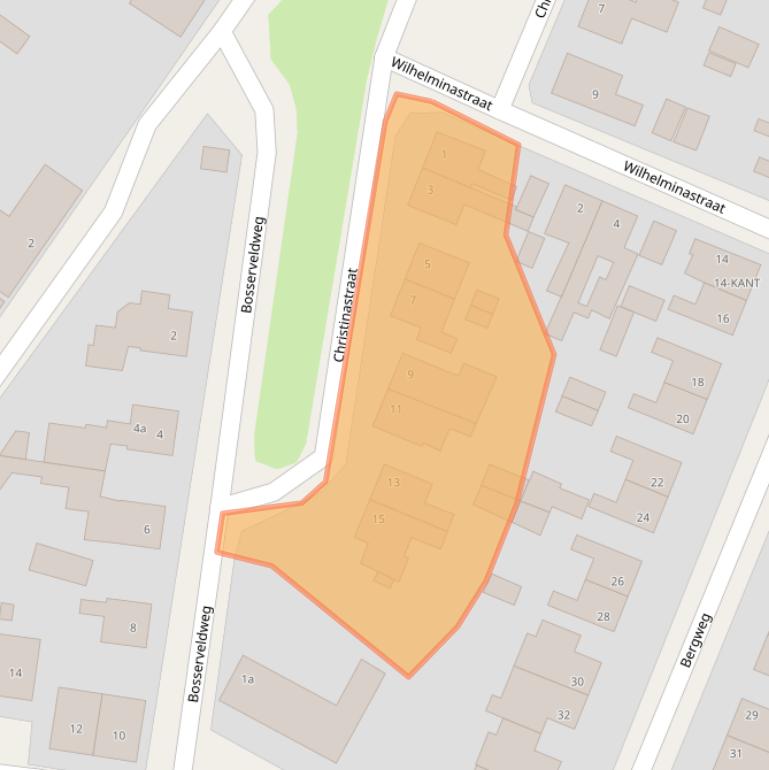 Kaart van postcodegebied 6077BW.