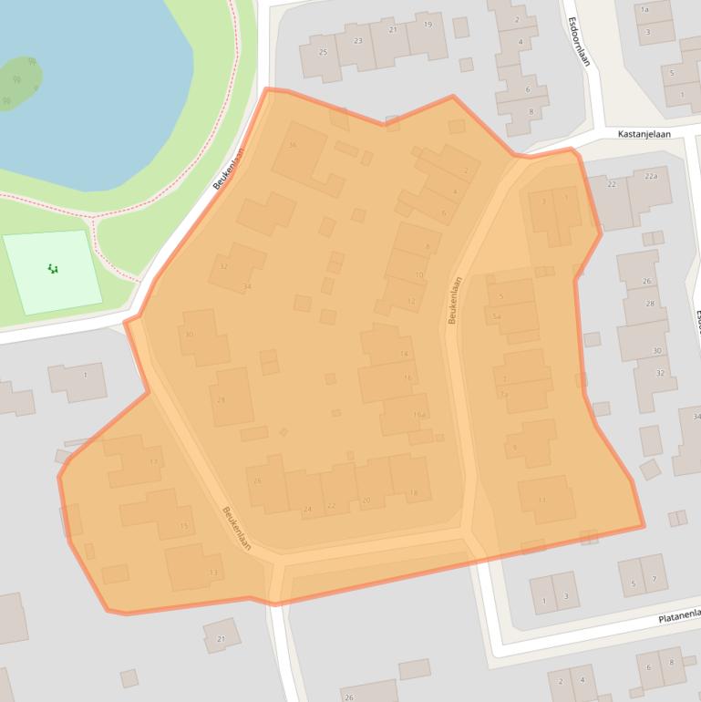 Kaart van postcodegebied 6077CH.