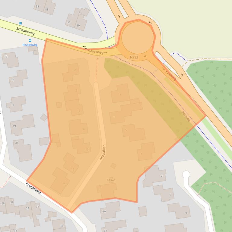 Kaart van postcodegebied 6077CL.