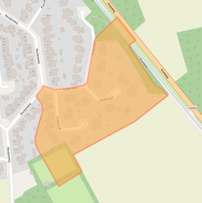 Kaart van postcodegebied 6077CN.