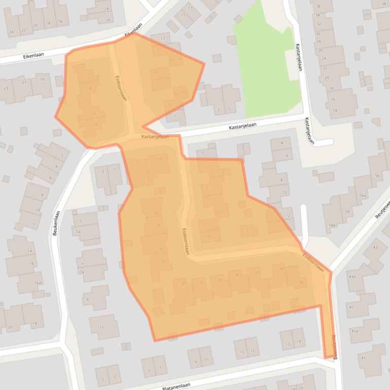 Kaart van postcodegebied 6077CP.