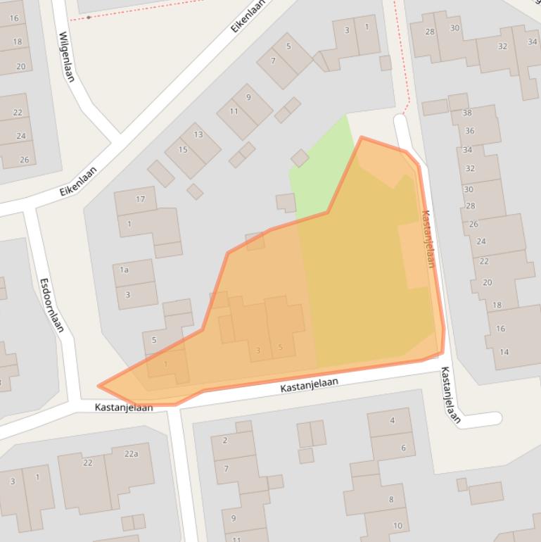 Kaart van postcodegebied 6077CT.