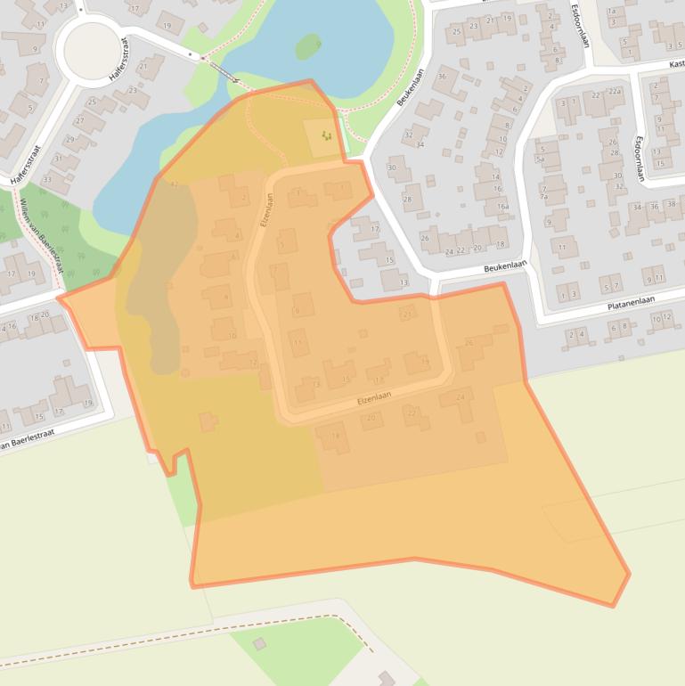 Kaart van postcodegebied 6077CV.